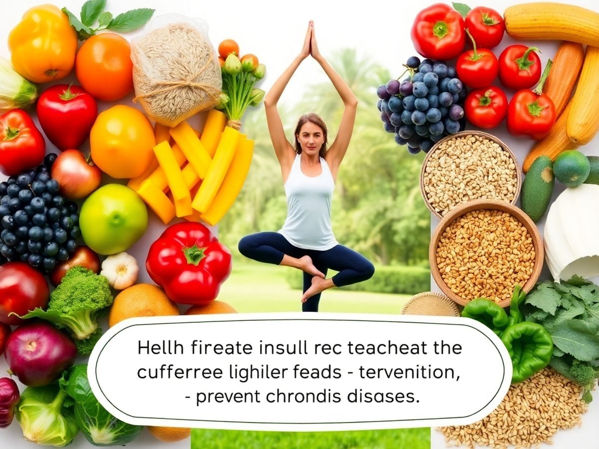 Alimente sănătoase și exercițiu în aer liber.