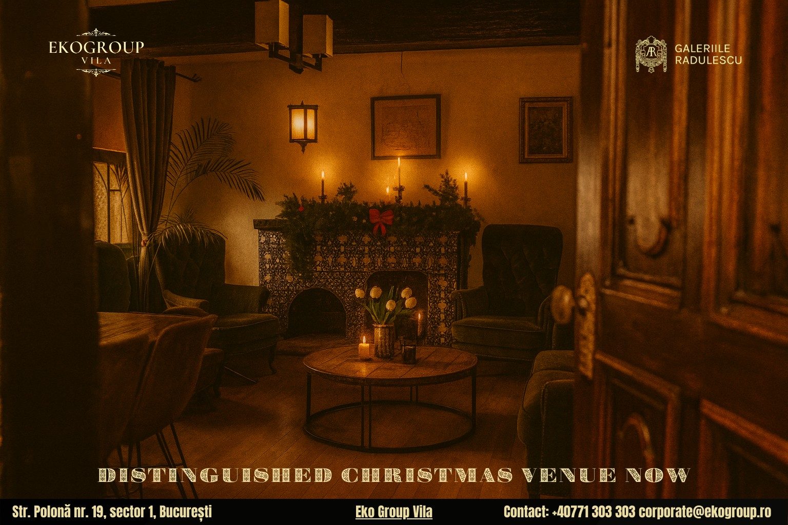 Destinații de Crăciun în București: Eleganța și Nostalgia Crăciunului Anilor ’30 la Eko Group Vila