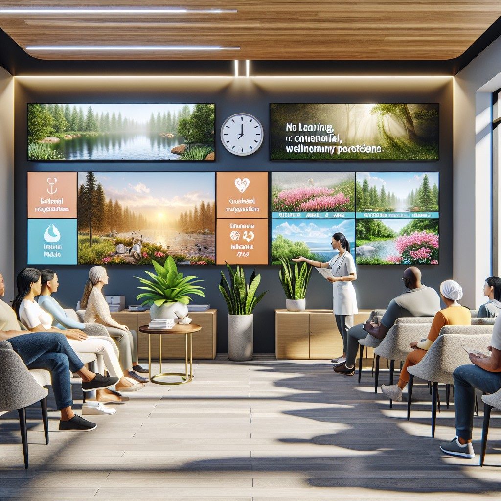 Cum funcționează programele de informare video în sălile de așteptare medicală